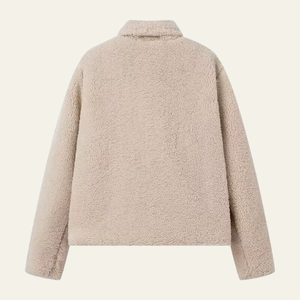 The Bergen Plush Polo-Collar Jacket