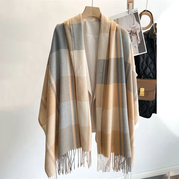 The Noelle Checked Winter Scarf