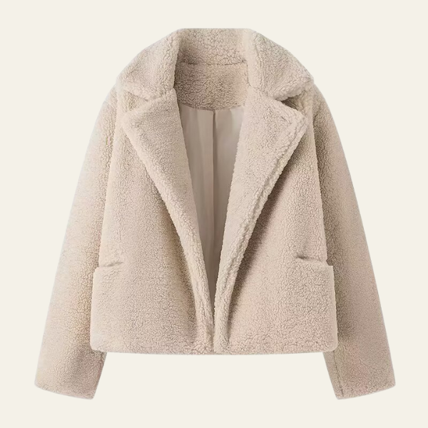 The Bergen Plush Polo-Collar Jacket