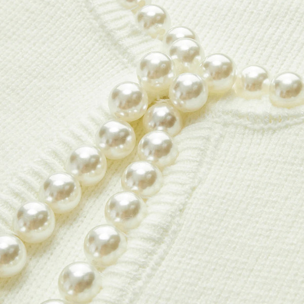 The Amara Pearl-Trim Cardigan