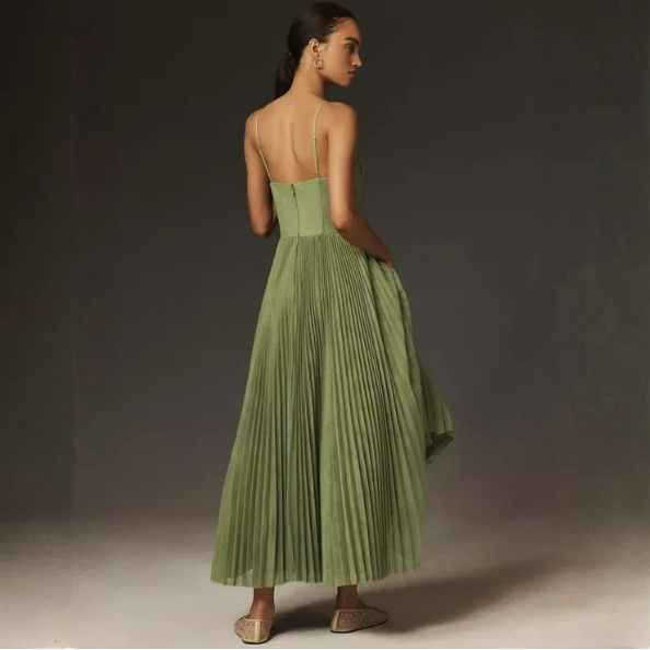 The Amalfi Narrow Corset Strap Dress