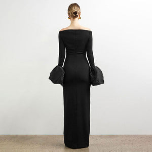 The Marseille Maxi Off-Shoulder Dress