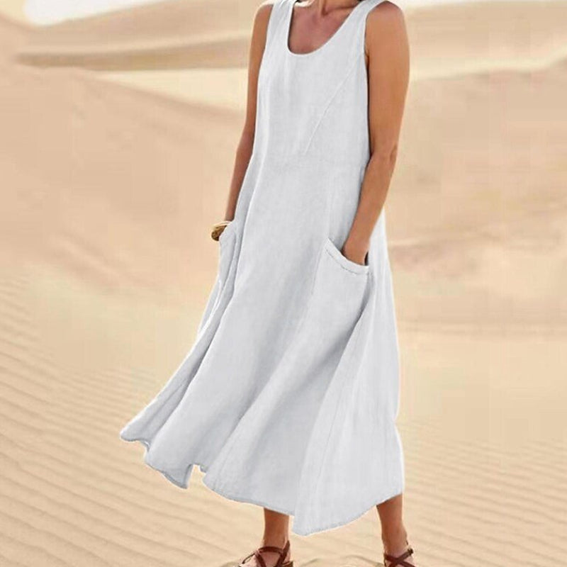 The Sahara Pocketed Midi Dress