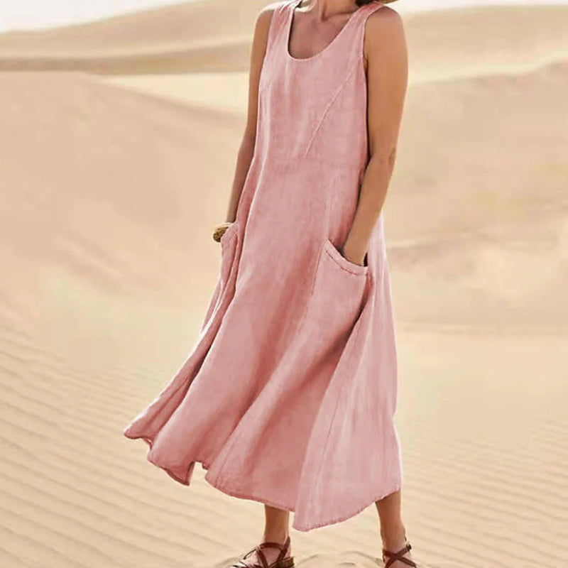 The Sahara Pocketed Midi Dress