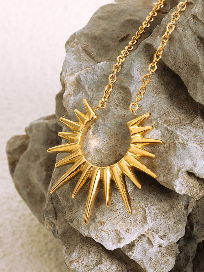 Vintage Sonnenblumen Schlüsselbein Halskette