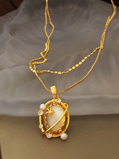 Collier clavicule double couche Fashionable Planet