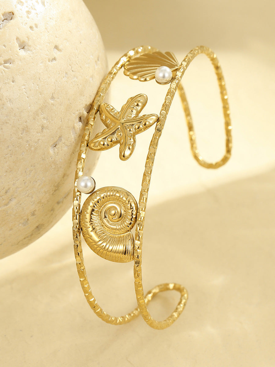 Bracelet personnalisé en coquillages et fruits de mer