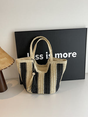 Strand gewebte Einkaufstasche