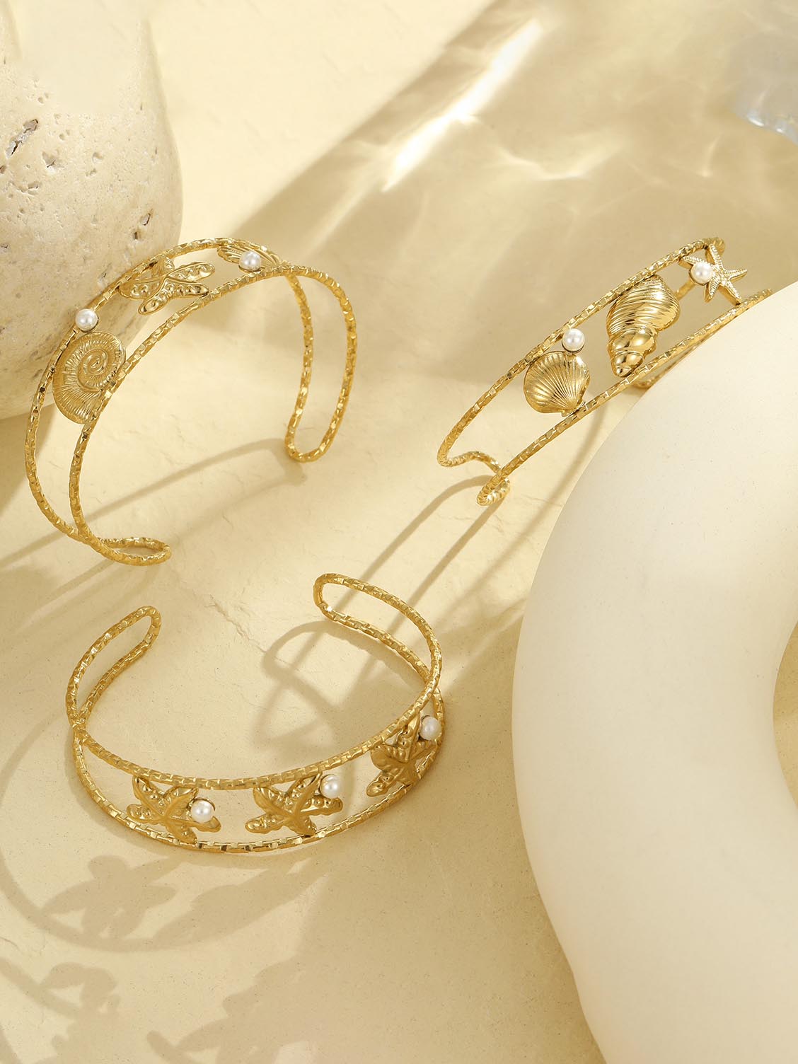 Bracelet personnalisé en coquillages et fruits de mer