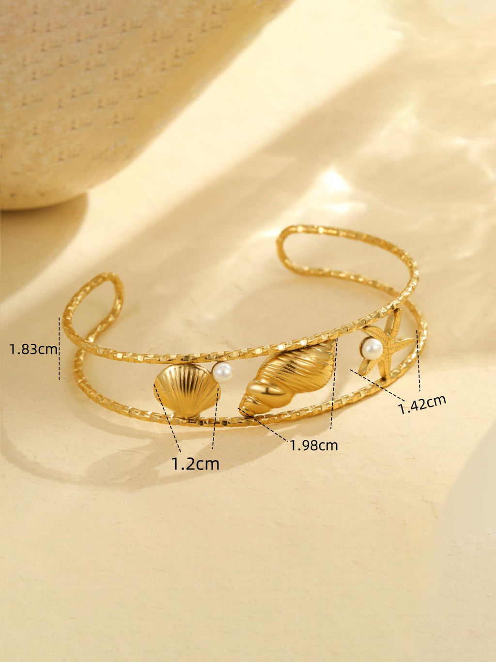 Bracelet personnalisé en coquillages et fruits de mer