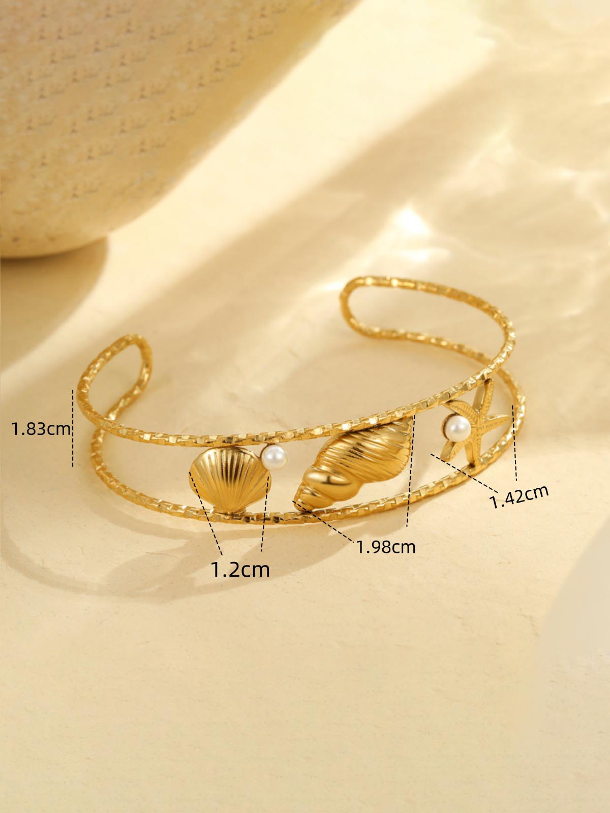 Bracelet personnalisé en coquillages et fruits de mer