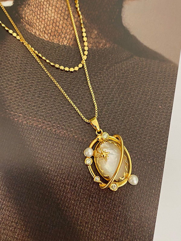 Collier clavicule double couche Fashionable Planet