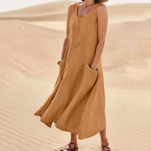 The Sahara Pocketed Midi Dress