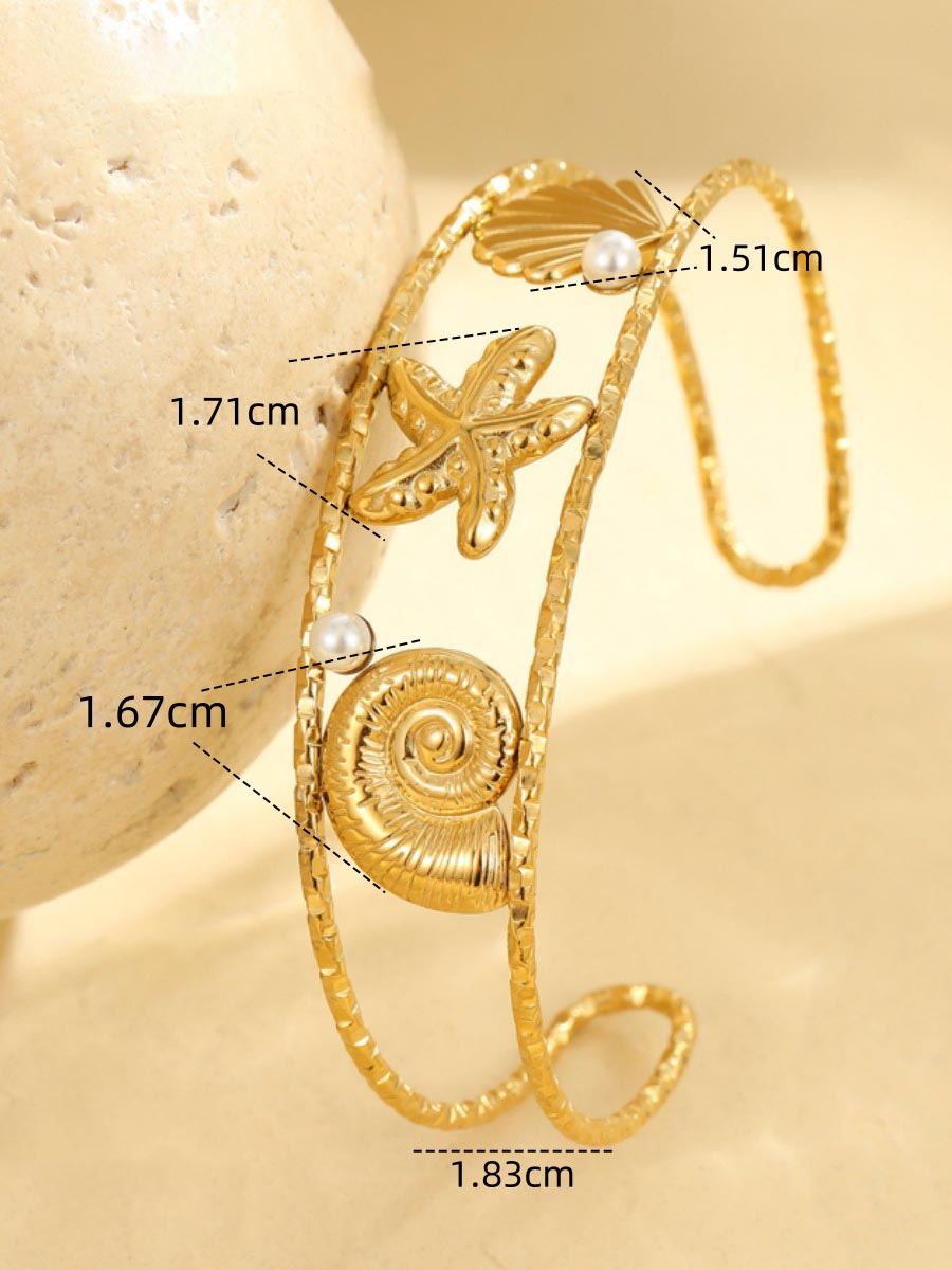 Bracelet personnalisé en coquillages et fruits de mer