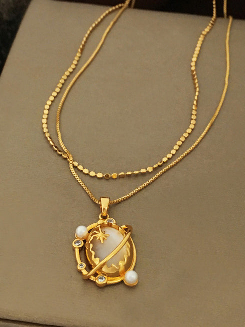 Collier clavicule double couche Fashionable Planet