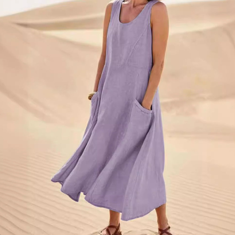 The Sahara Pocketed Midi Dress