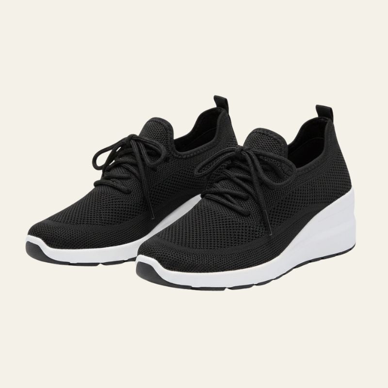 The Riviera Knit Wedge Sneakers