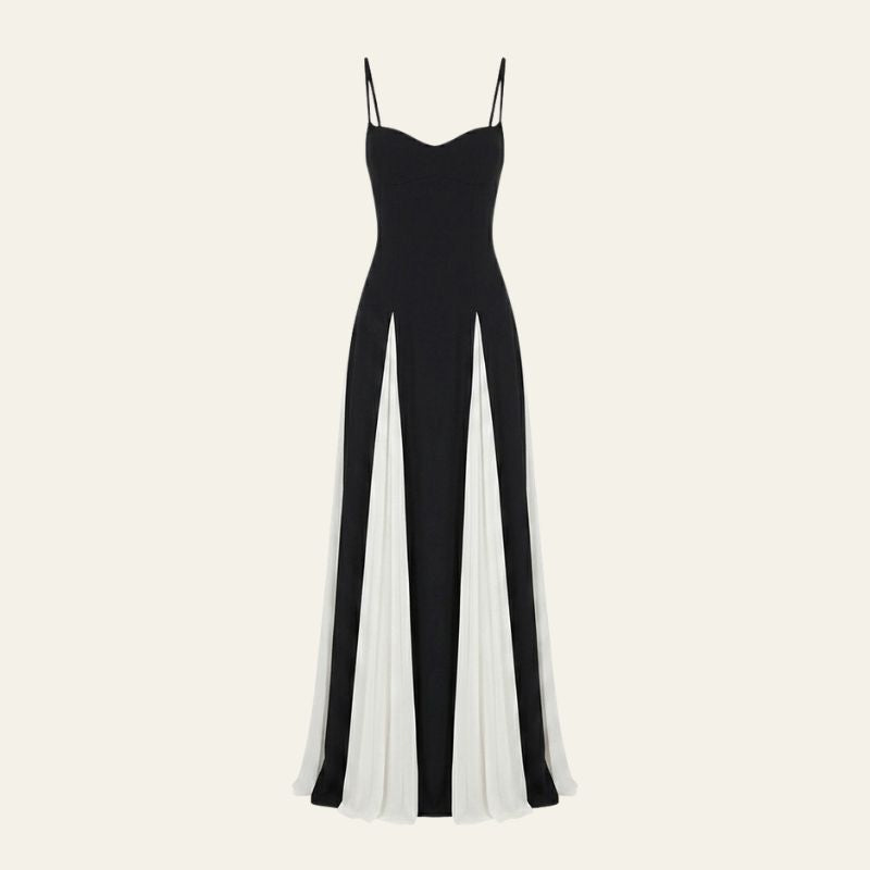 The Atlas Contrast Panel Maxi Dress