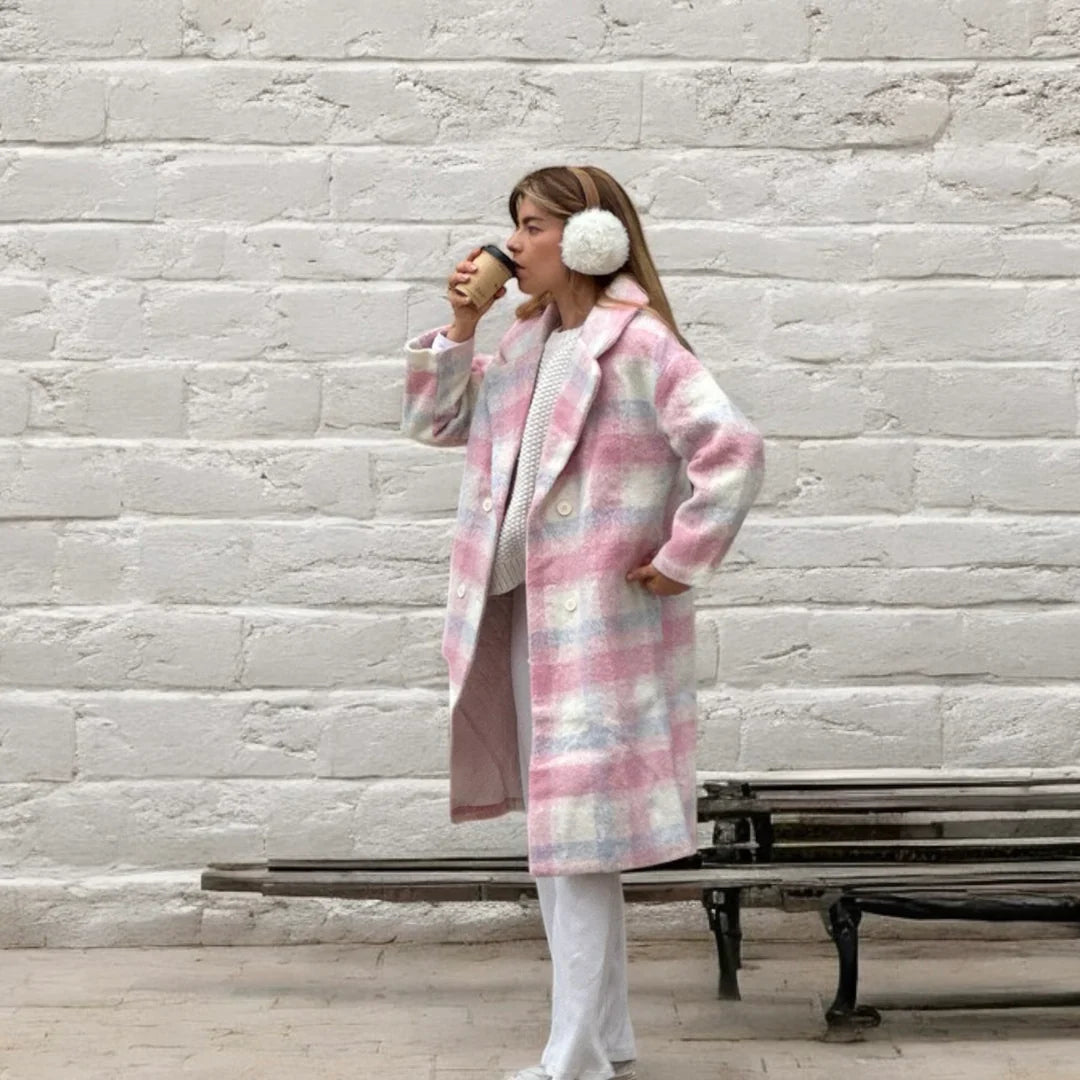 The Copenhagen Plaid Double-Breasted Coat