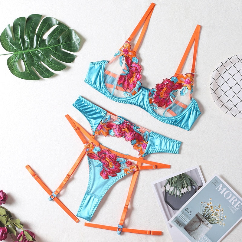 Lavina Bra Set blue