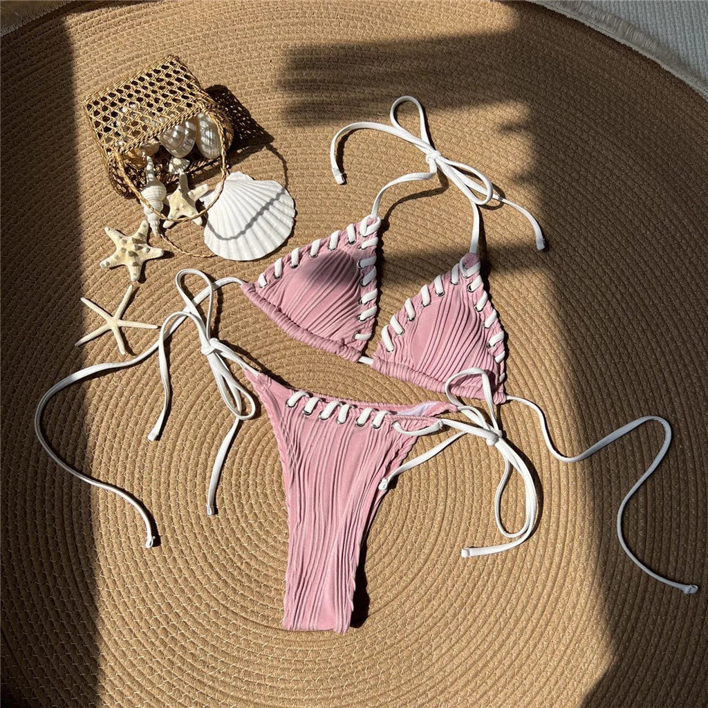 High Leg Strappy Bikini