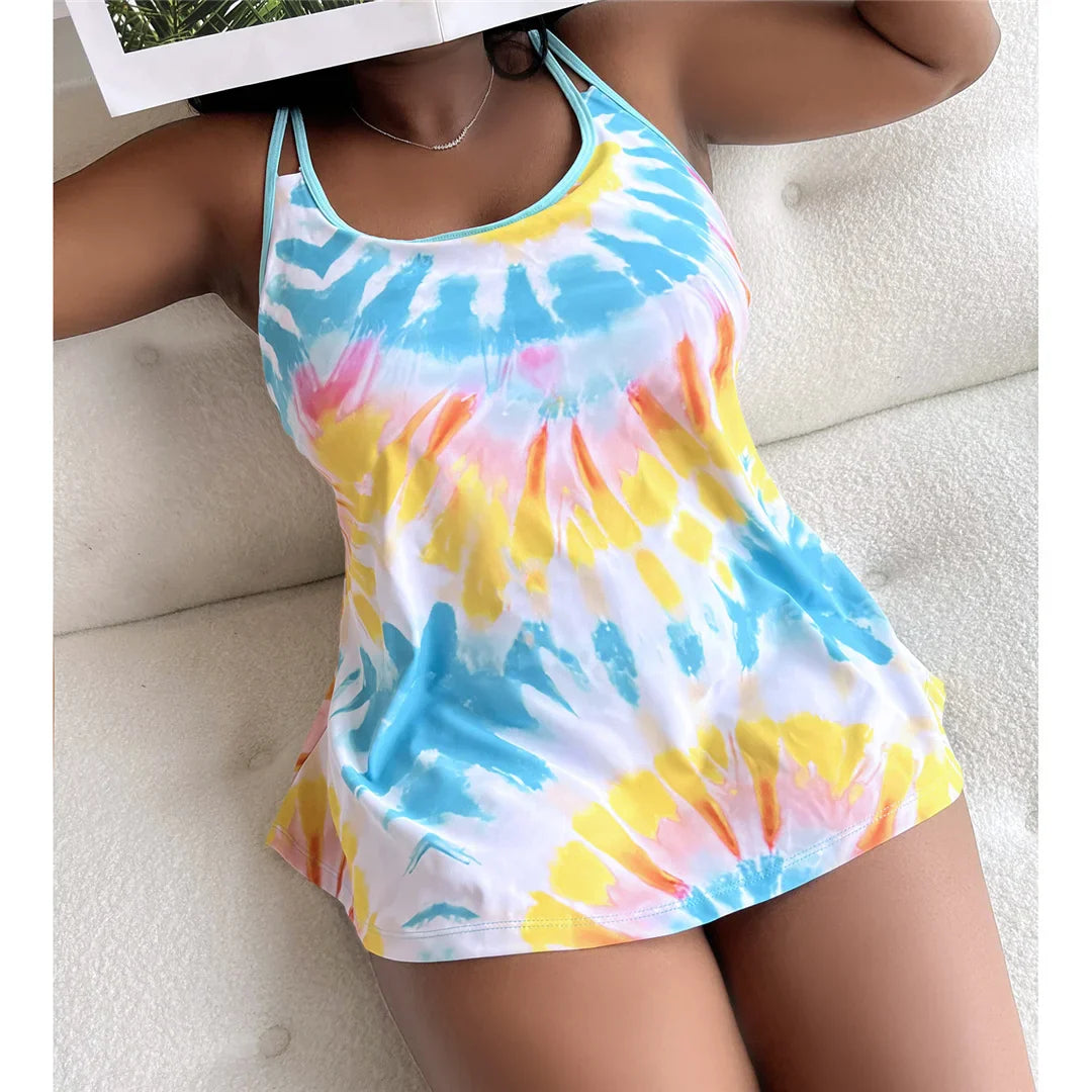 Tie Dye Plus Size Bikini Set
