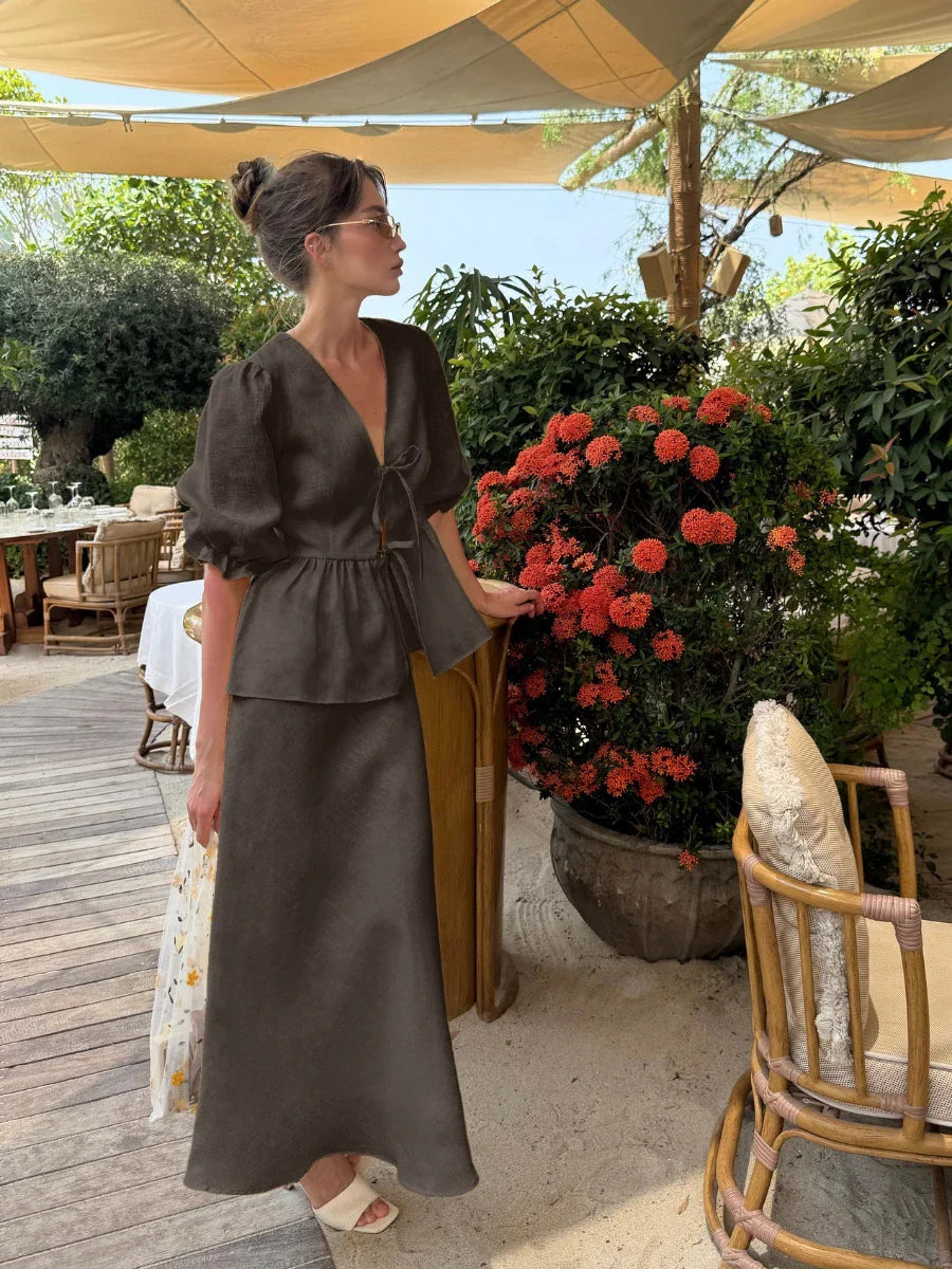 Isla Lace-Up Summer Set