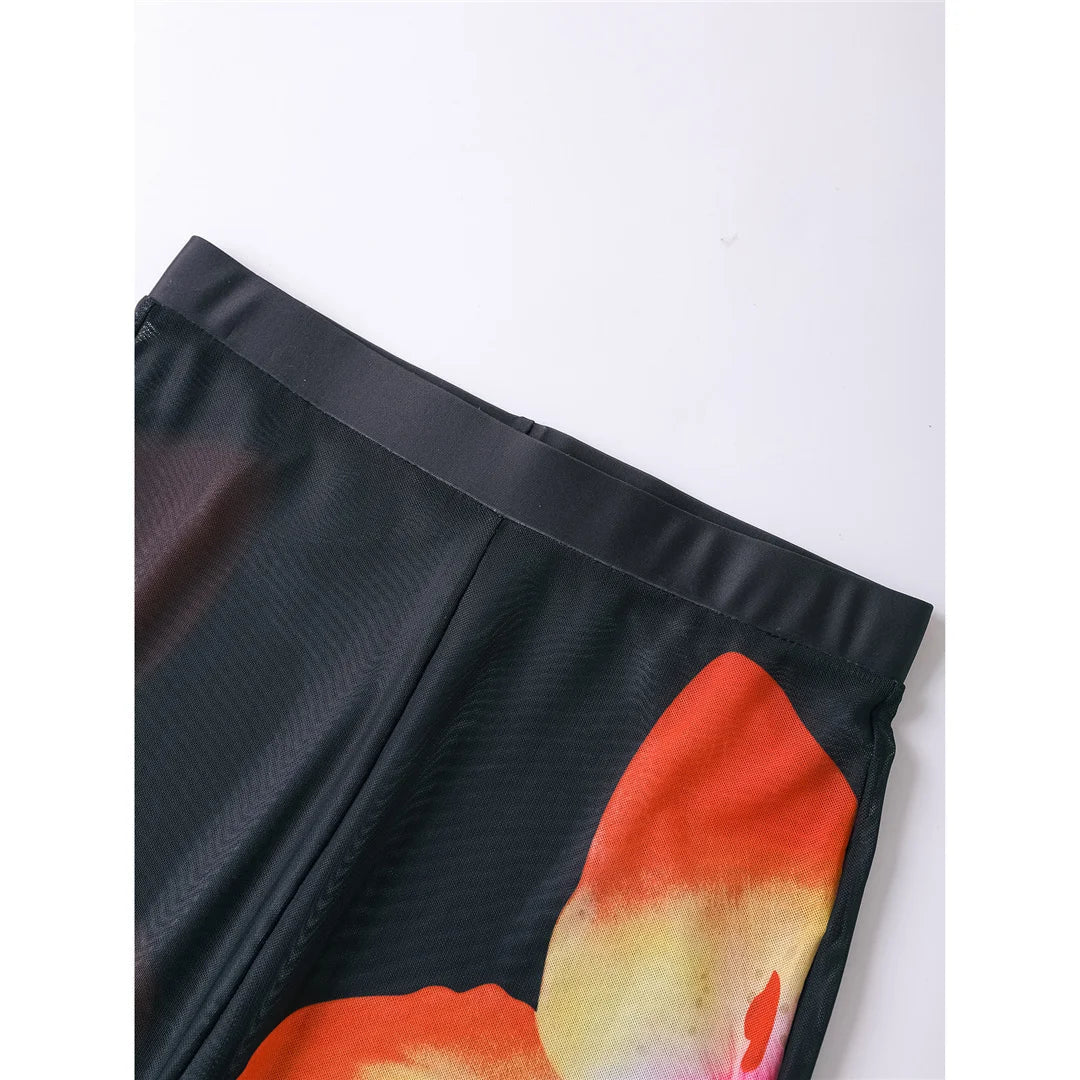 Floral Printed Bikini Set Pants
