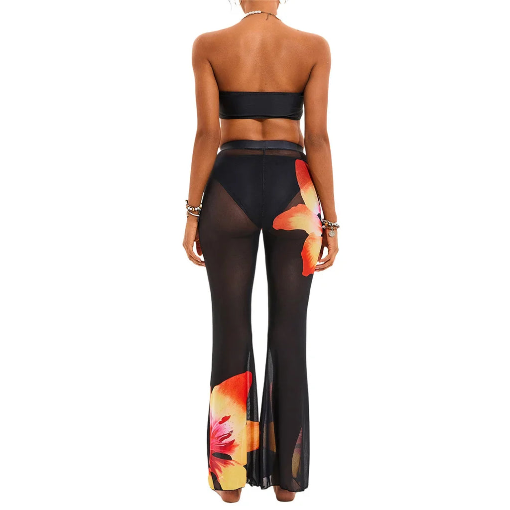 Floral Printed Bikini Set Pants