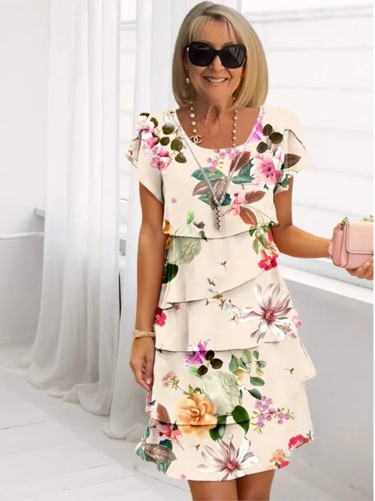 Camille | Fluid Ruffle Elegance Dress