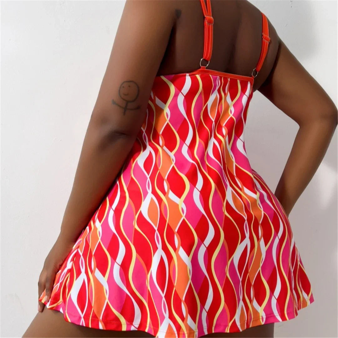 Printed Bikini Large Size
