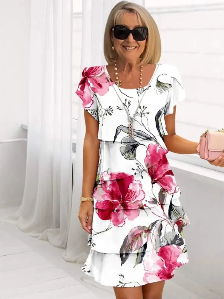 Eliane | Fluid Ruffle Elegance Dress