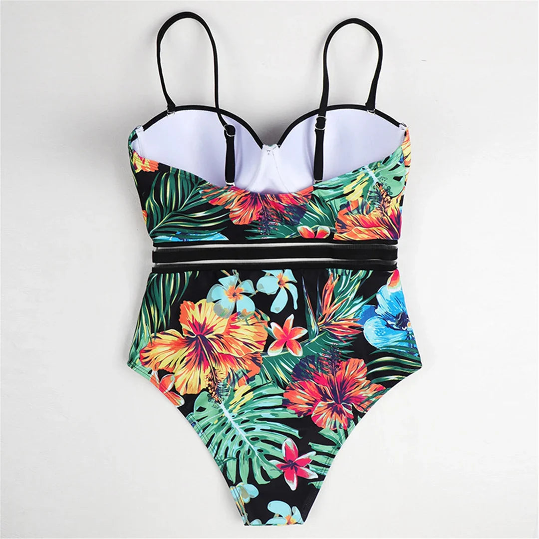 Leaves Printed Monokini