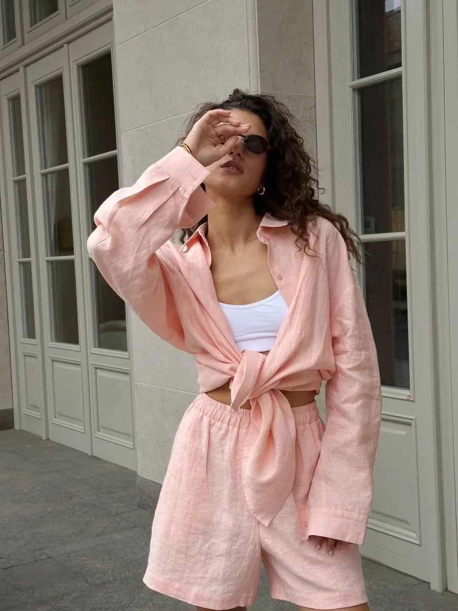 YOLANDA 2 PIECES SET light Pink