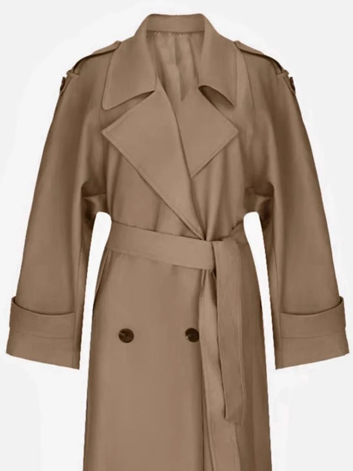 Sophia Double Breasted Long Trench Coat