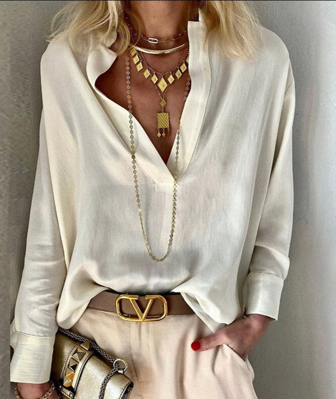 TICKSTRIPE SHIRT Beige