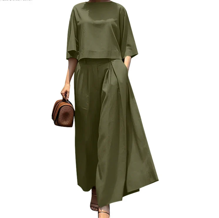 NADIA 2 PIECES SET Dark Green
