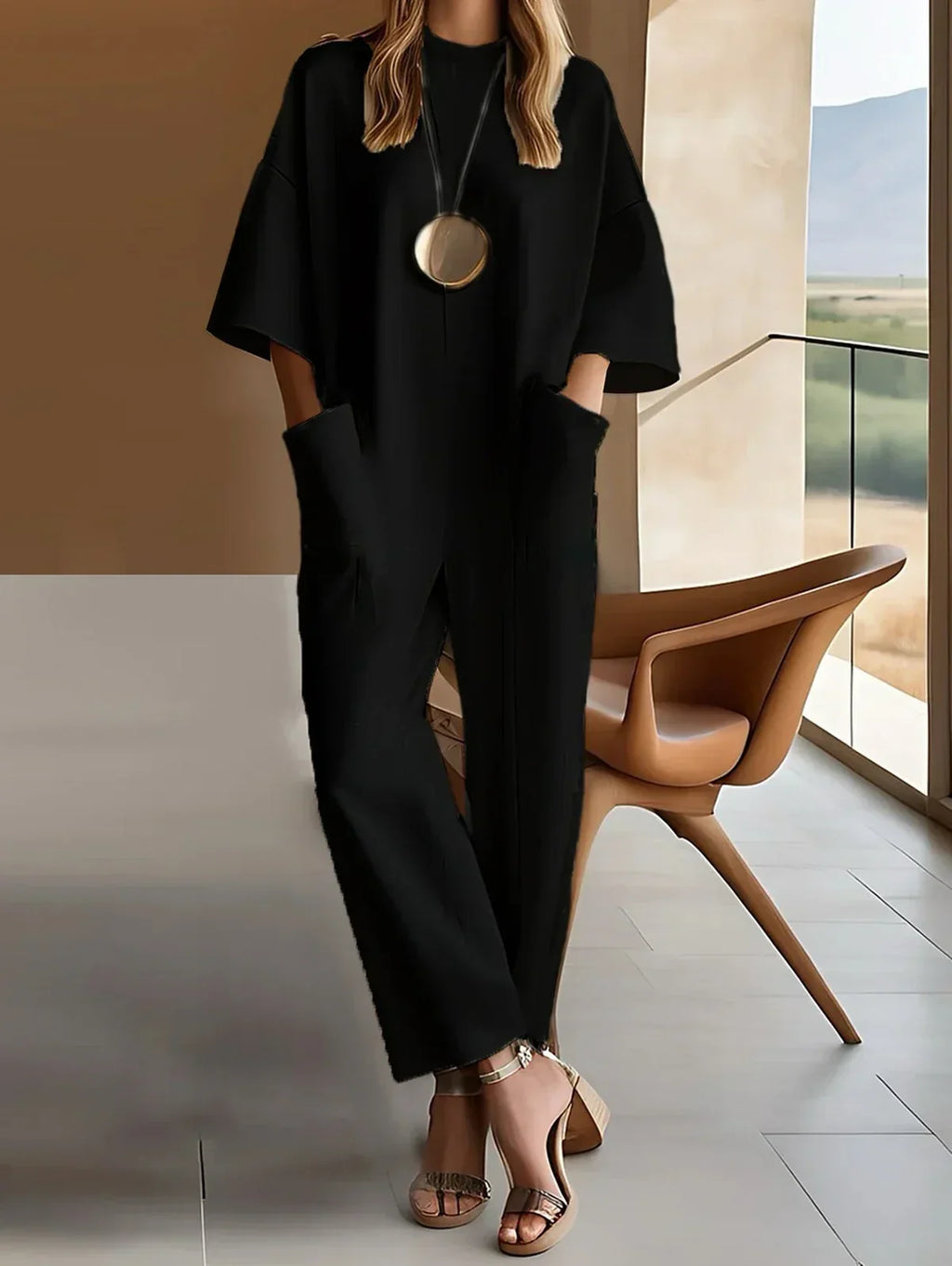 VARVARA JUMPSUIT black