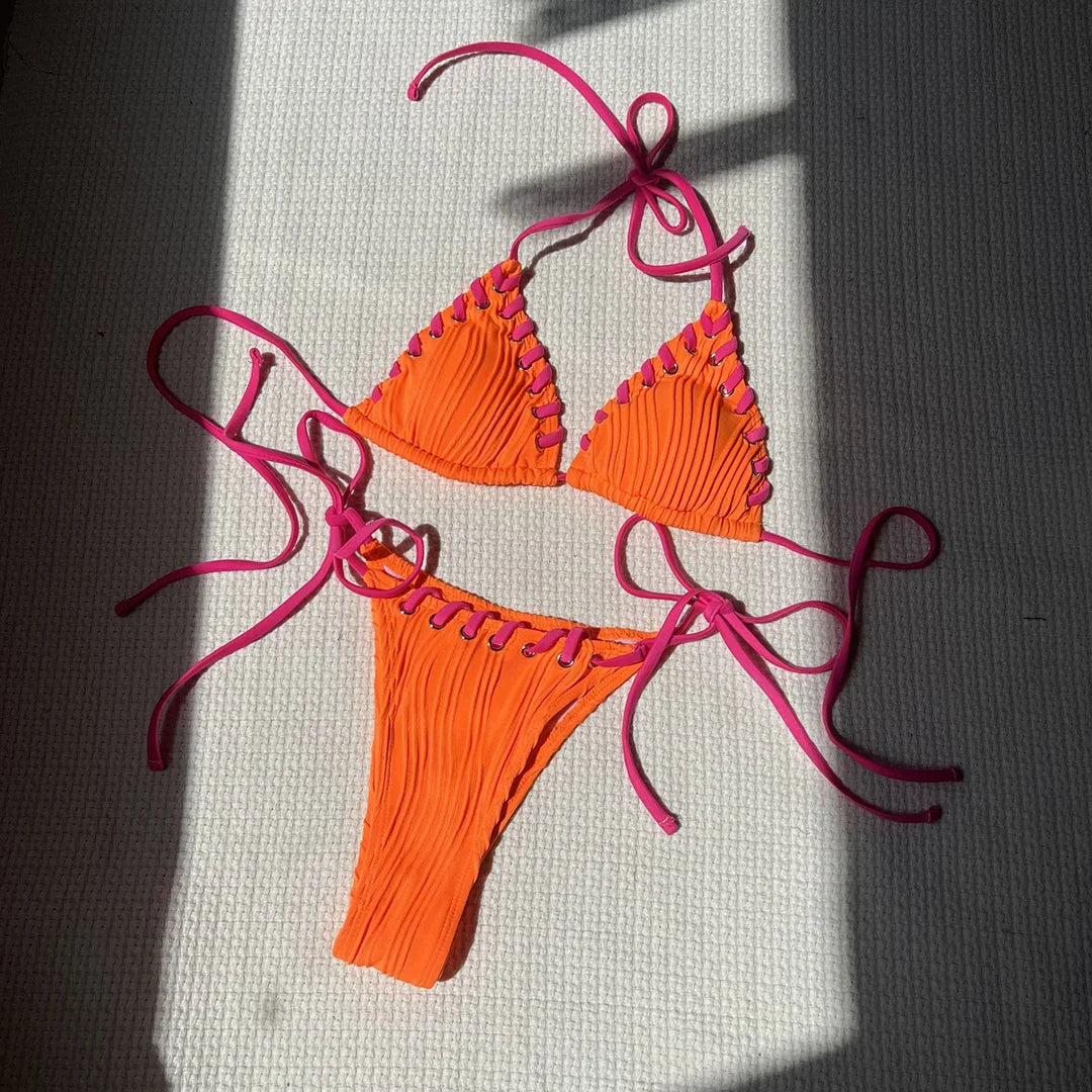 High Leg Strappy Bikini