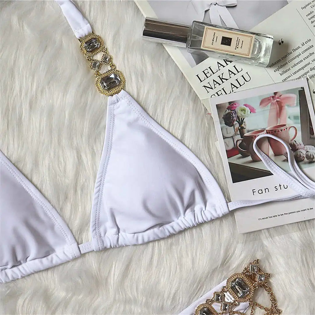 Jeweled Diamond Rhinestone Bikini