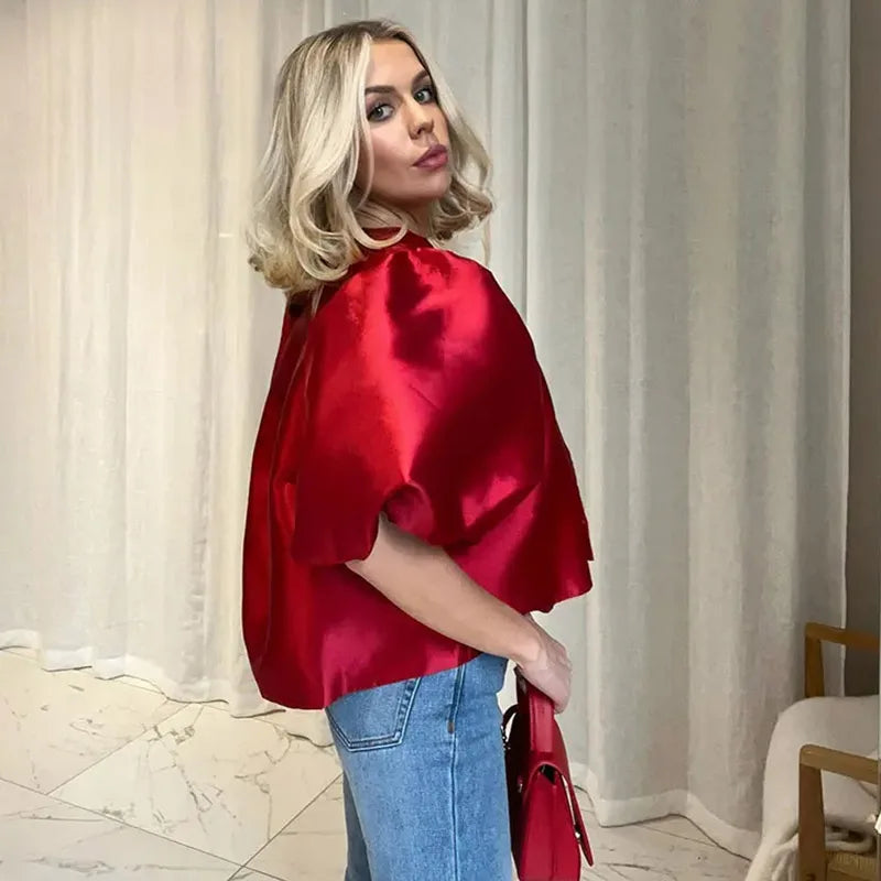 GLORIA BLOUSE red