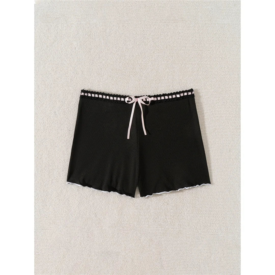 Bow Ribbed Beach Shorts