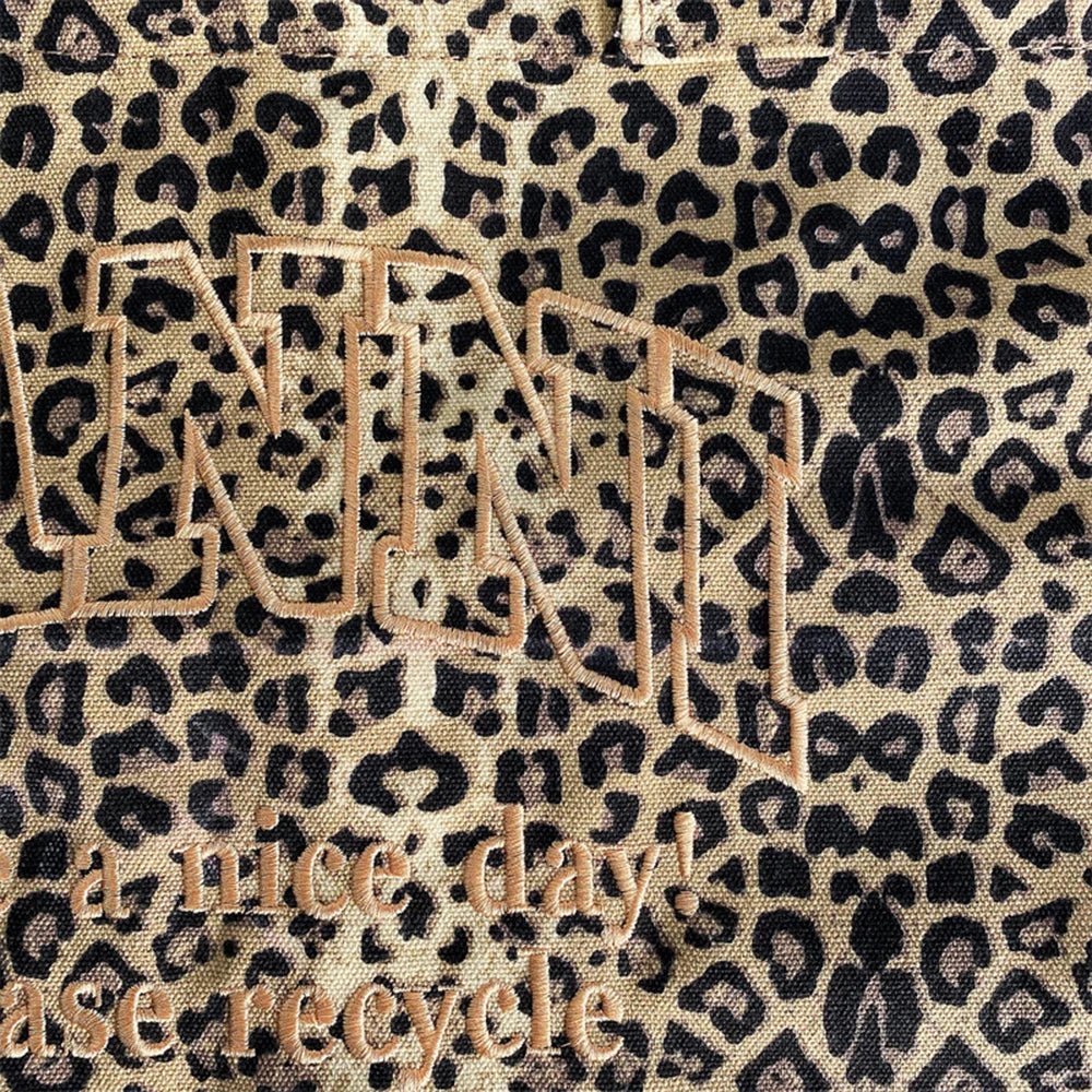 Leopard Canvas Tote Bag