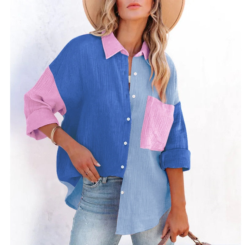Marly Blouses Blue Grey