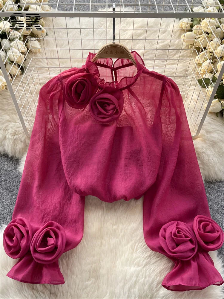PINELOPA BLOUSE purple One Size