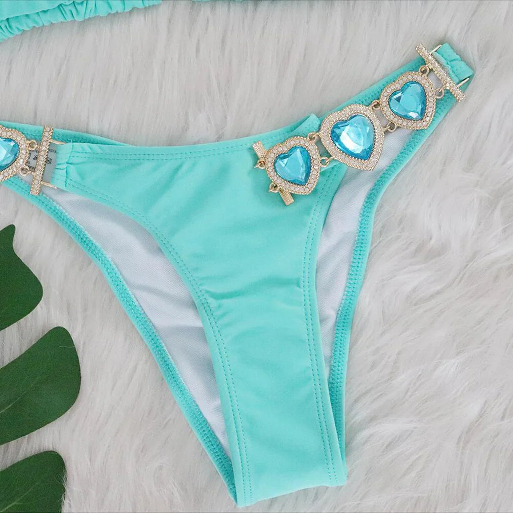 Diamond Rhinestone Bikini Set