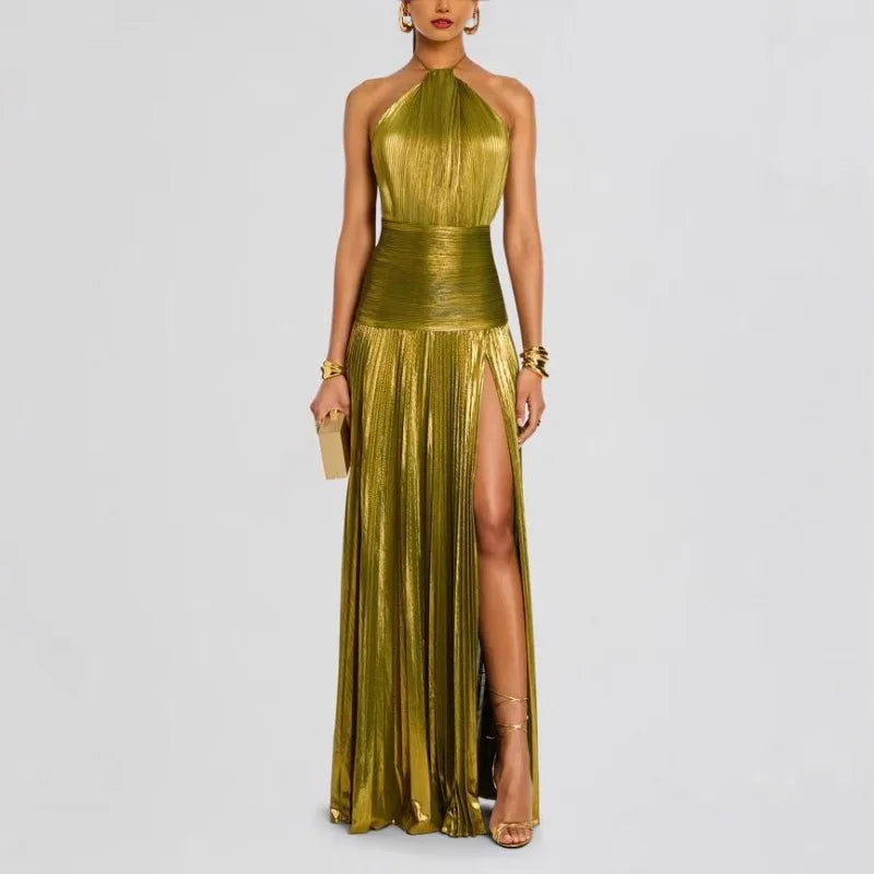 Women’s Off-Shoulder Corset Maxi Dress