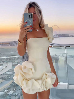 LEOSOXS MINI DRESS white