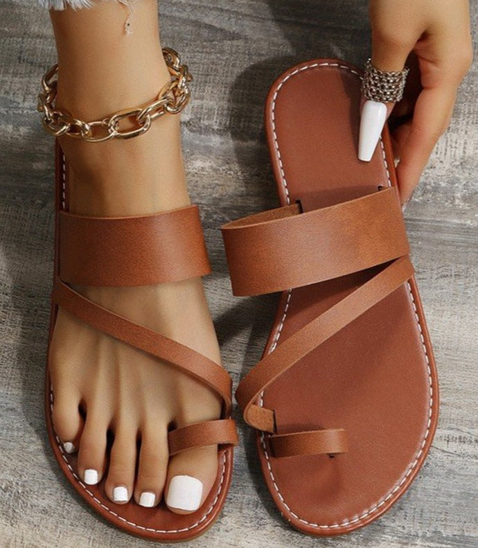 DALISIA SUMMER SHOES gBK01-light brown