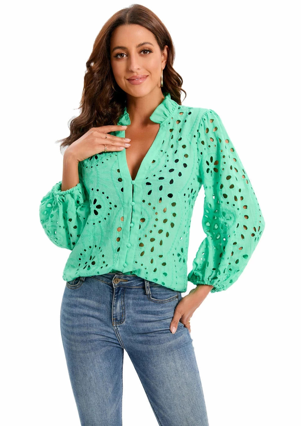 ANTALINA BLOUSE Green